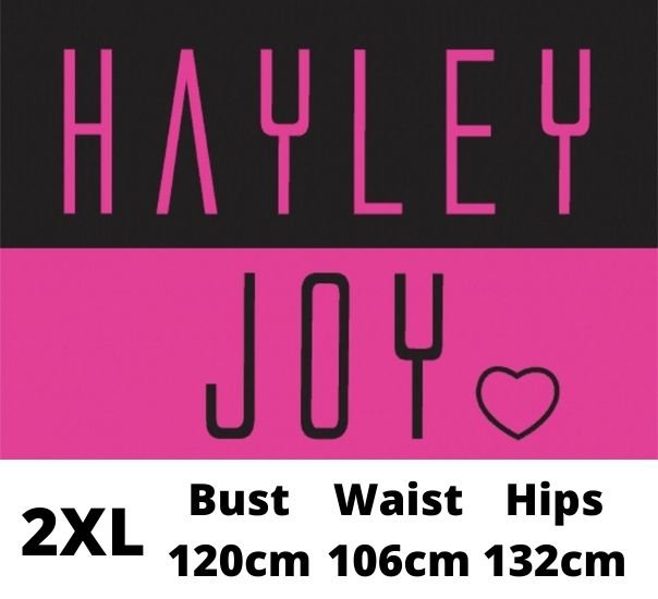 Hayley Joy Pink Heart 2XL size label