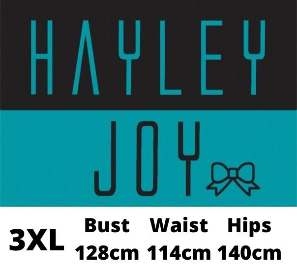 Hayley Joy Turquoise Bow 3XL size label
