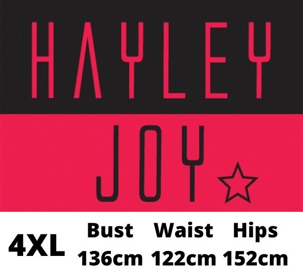 Hayley Joy Red Star 4XL size label