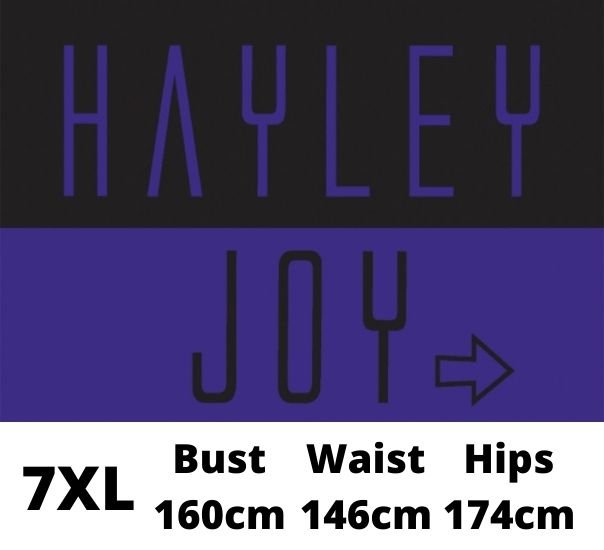 Hayley Joy Purple Arrow 7XL size label
